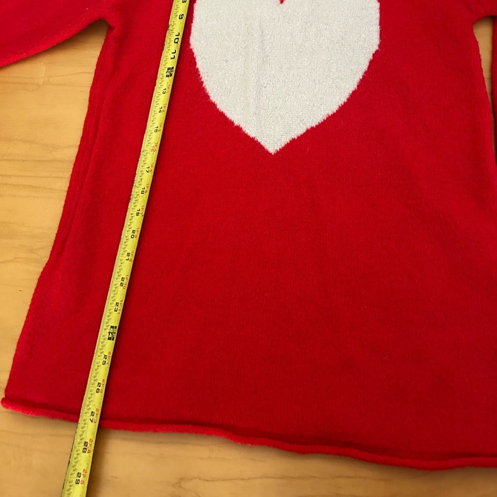 Cupcakes and Cashmere Red Heart Sweater XS Cozy‎ Valentine Love Core - Picture 5 of 8